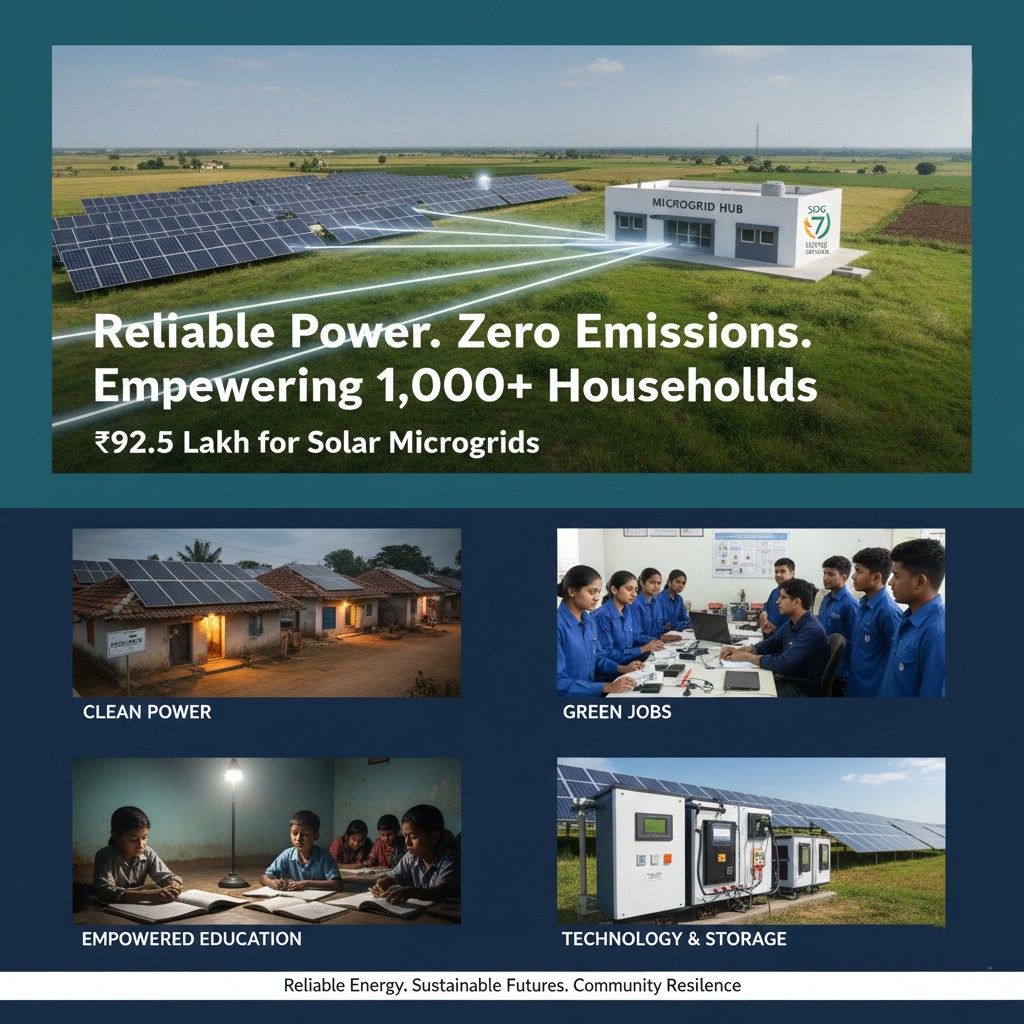 Empower Rural India: Solar Microgrids for Clean Energy Access (SDG 7)
