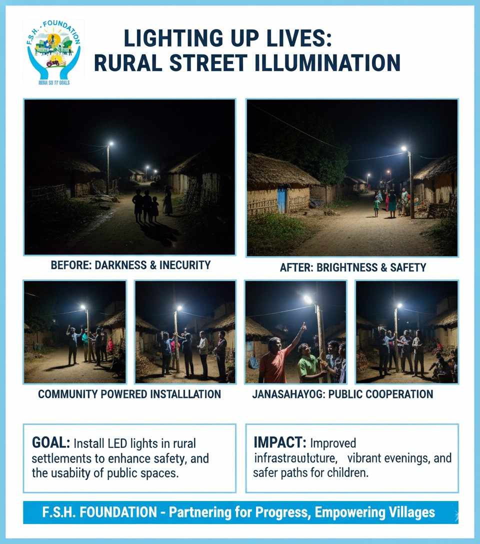 LED Light Installation in Rural Settlements