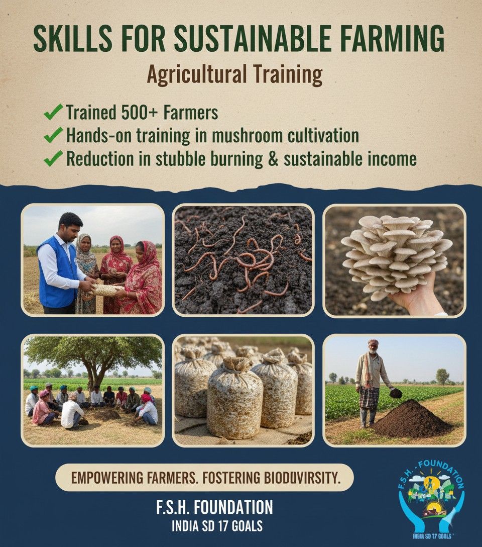 Agricultural Waste Management & Organic Farming Training