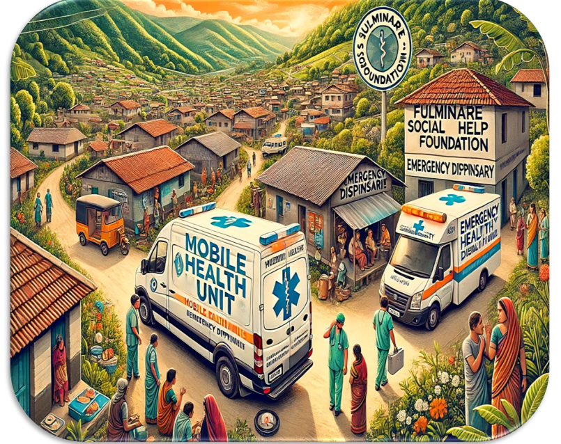 Mobile Health Units and Emergency Dispensary Establishment in Remote and Underserved Areas of India