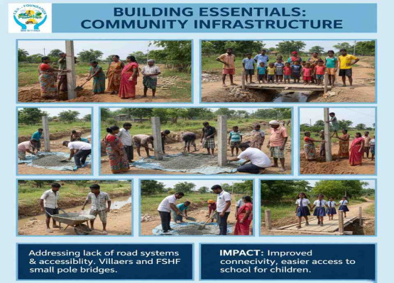 Construction of Small Infrastructure (Bridges, Electric Poles)